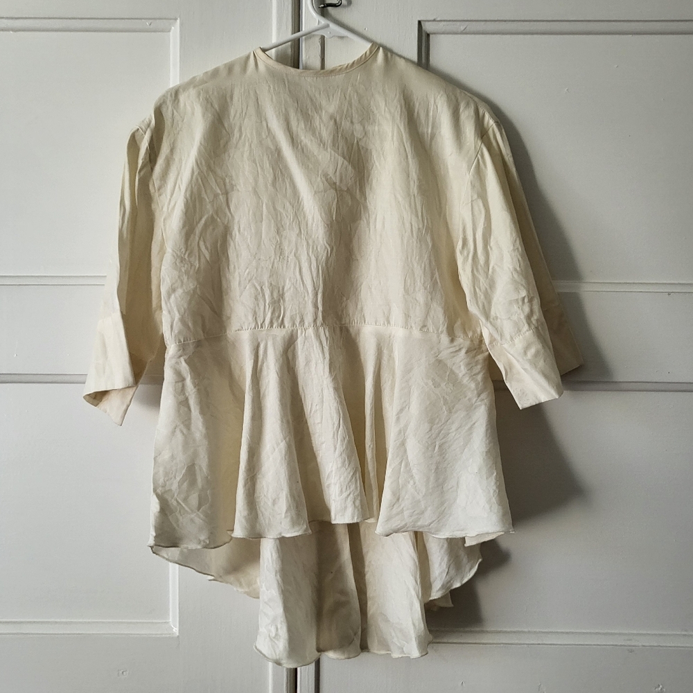 Georgia Alice Hawaiian Peplum Half Sleeve Top Size 10 *slightly stained*